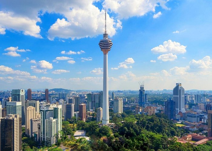 KL Tower rising above the city's rainforest reserve