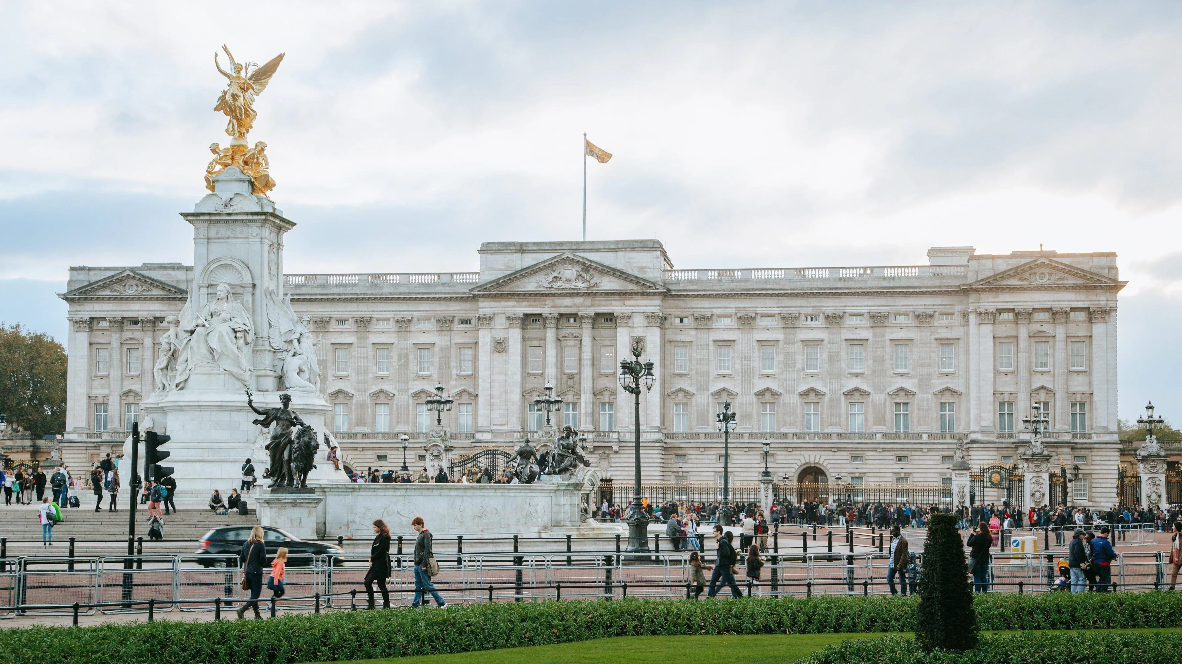 Buckingham Palace and the Victoria Memorial