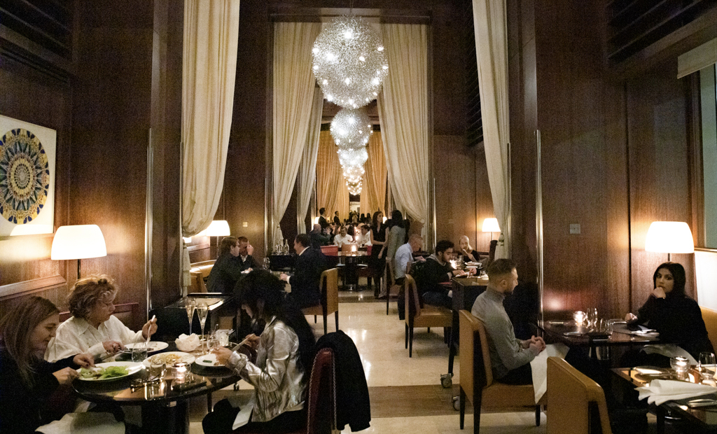 Dining room at CUT at 45 Park Lane steakhouse